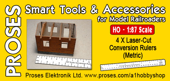 HO   187 Scale Conv. Rulers (Metric)   