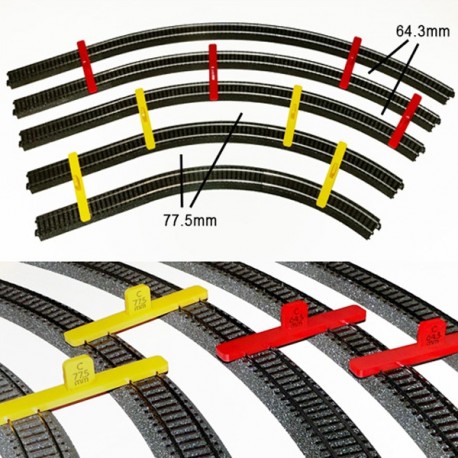 Hobbex on 114 Track N Catenary 10 Driving wires 1/2 for Curve 57 MM/NEW 