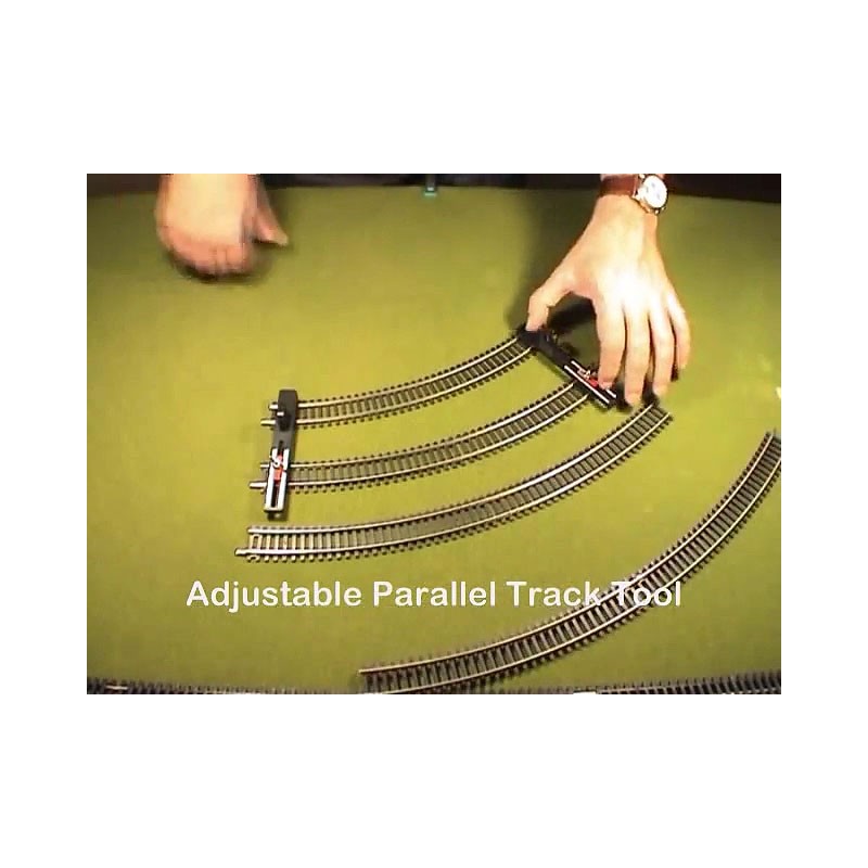 Adjustable Parallel Track and Flexible Track Tools For N Scale Tracks