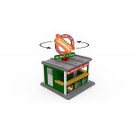 O Scale Hot Dog Booth Kit w/Rotating Banner