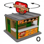 O Scale Jimmy's Burger Booth Kit w/Rotating Banner