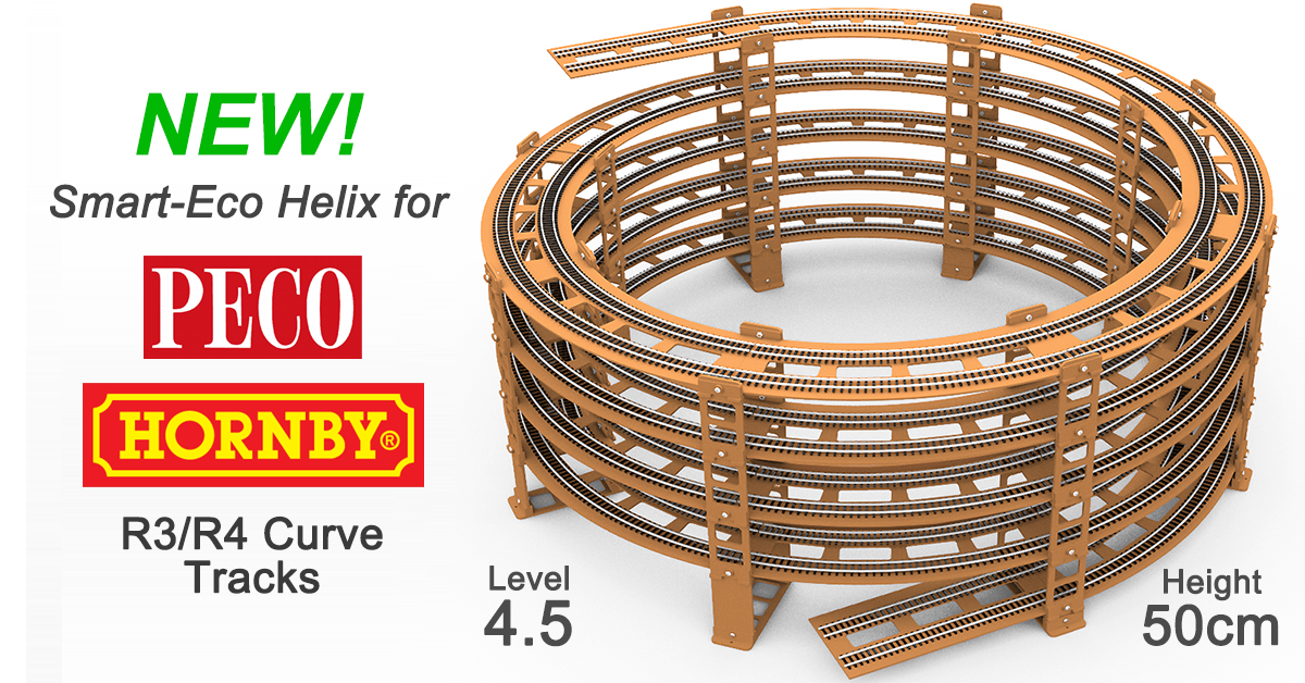 Hornby Track R8262 Radius 4 Double Curve for sale online 