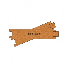 CB-614-5 Pre-Cut Cork Bed for UK Geometry Tracks