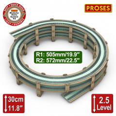 NEW! 2.5 LEVEL SMART ECO HELIX for Hornby, Peco R3/R4 Curves.