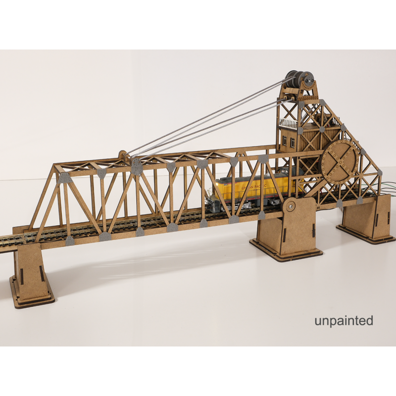 HO/OO Scale Motorized Drawbridge