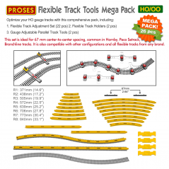 HO Gauge Flexible Track Laying Mega Pack
