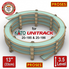 Smart Eco Helix for KATO 20-185 Double Tracks 3.5 Levels - Height: 40cm/15.8"