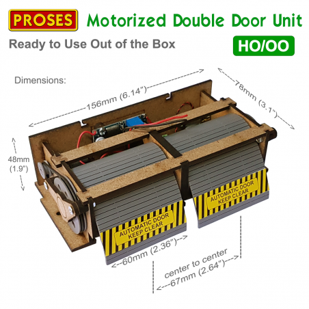 HO/ OO Scale Motorized Doors