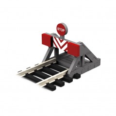 HO/OO 2 X  Buffer Stop w/Assorted Decals (2 pcs)