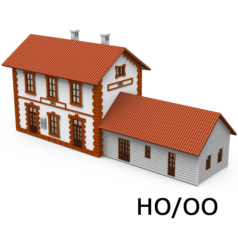 HO/OO Village Station Kit