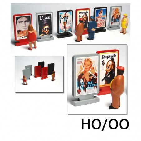 HO/OO 6 X Movie Billboards 