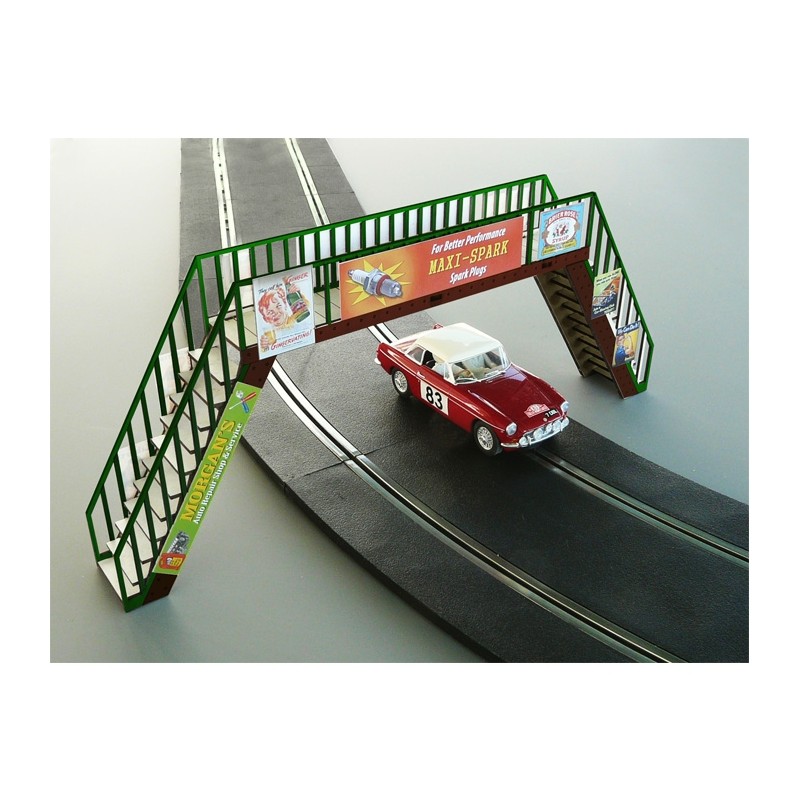 Footbridge for 2 Lane (Laser-cut, cardboard kit) 