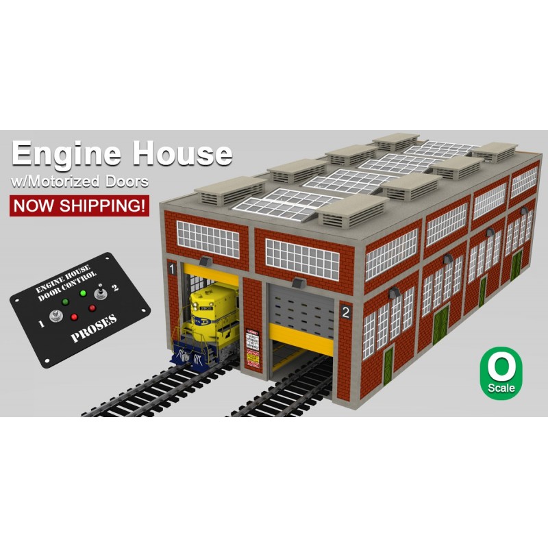 O Scale Laser-Cut Double Engine House
