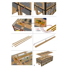 O Scale Laser-Cut Double Engine Loco Shed Kit