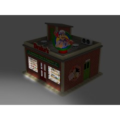O Scale Hardware Shop w/Rotating Banner