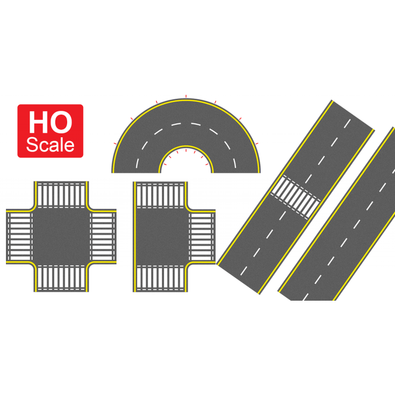 HO/OO 3D Embossed Printed Roads (asphalt)