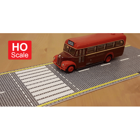 HO/OO 3D Embossed Printed Roads (cobblestone)