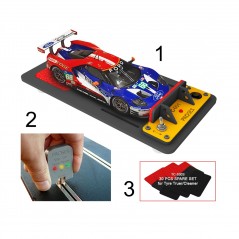 1:24 / 1:32 Scale Slot Car Tyre Truer and Cleaner w/Adapter
